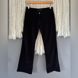 Women's Black Straight leg corduroys